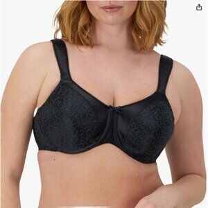 Bali Minimizer Satin Tracings Underwire Bra, Bustline Slimmer, Full Coverage Bra
